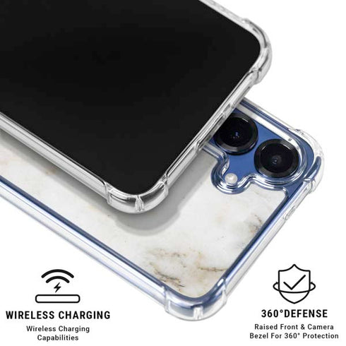 Ivory Taupe Galaxy S25 Clear Case